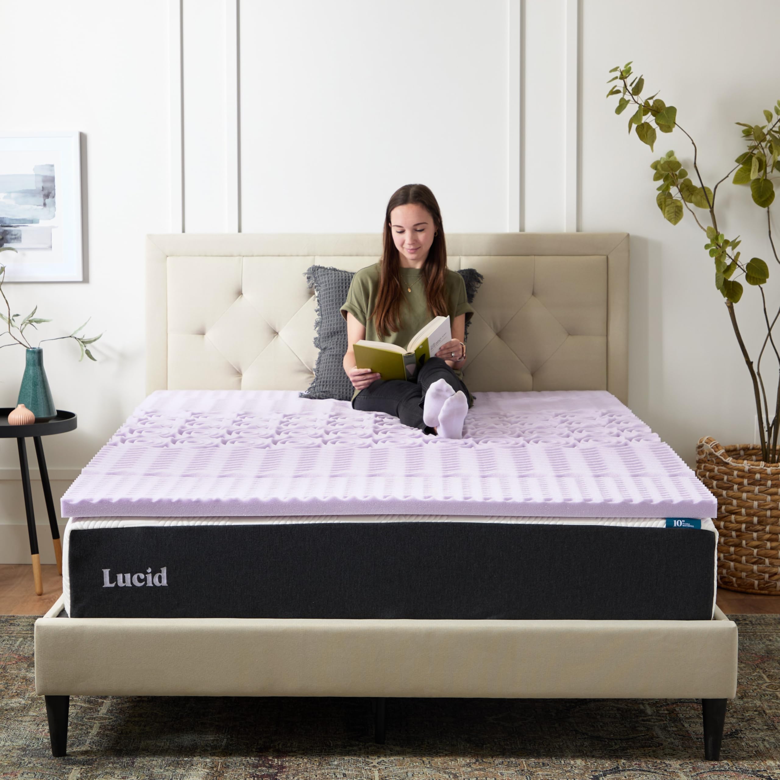 lucid-zoned-memory-foam-matratzen-topper-mit-lavendel-king image 7