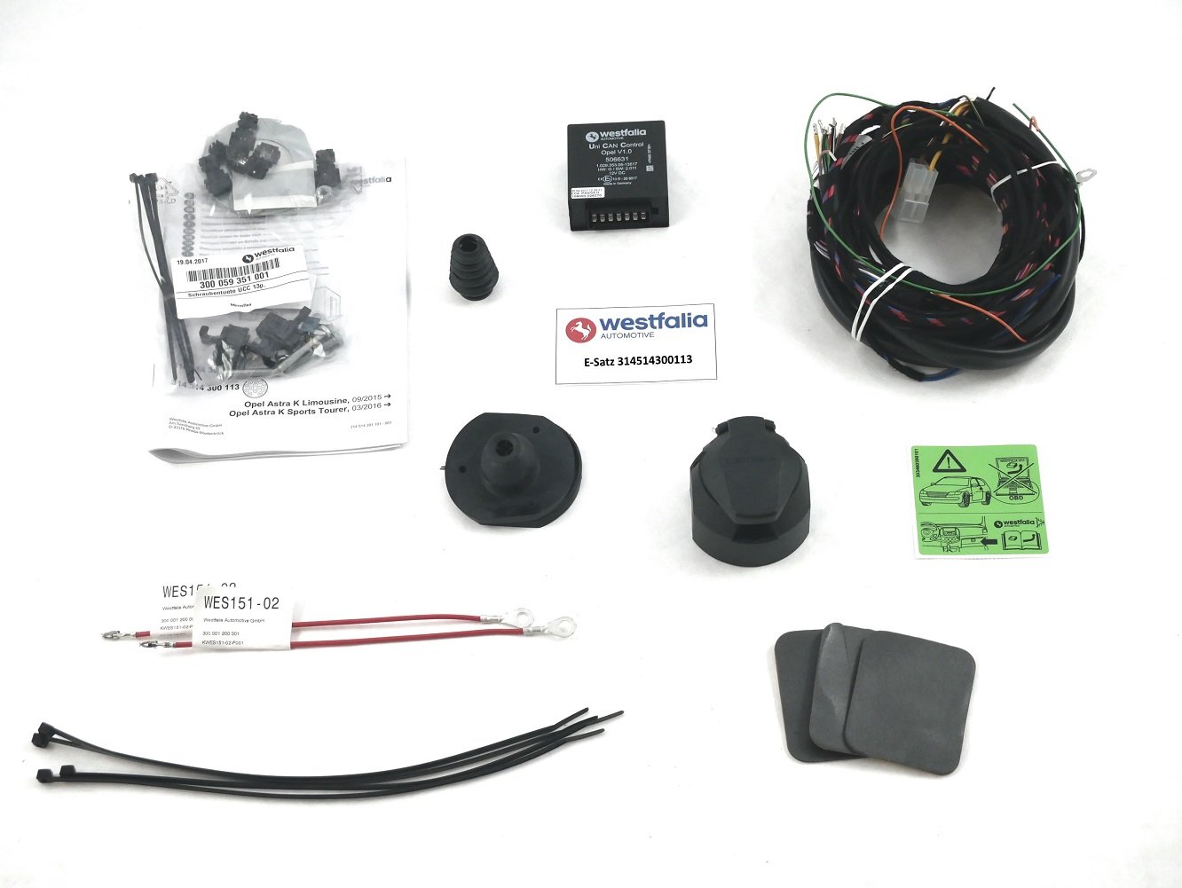 westfalia-abnehmbare-anh-ngerkupplung-f-r-opel-astra-k-5-t-rer-13-pol-e-satz image 2