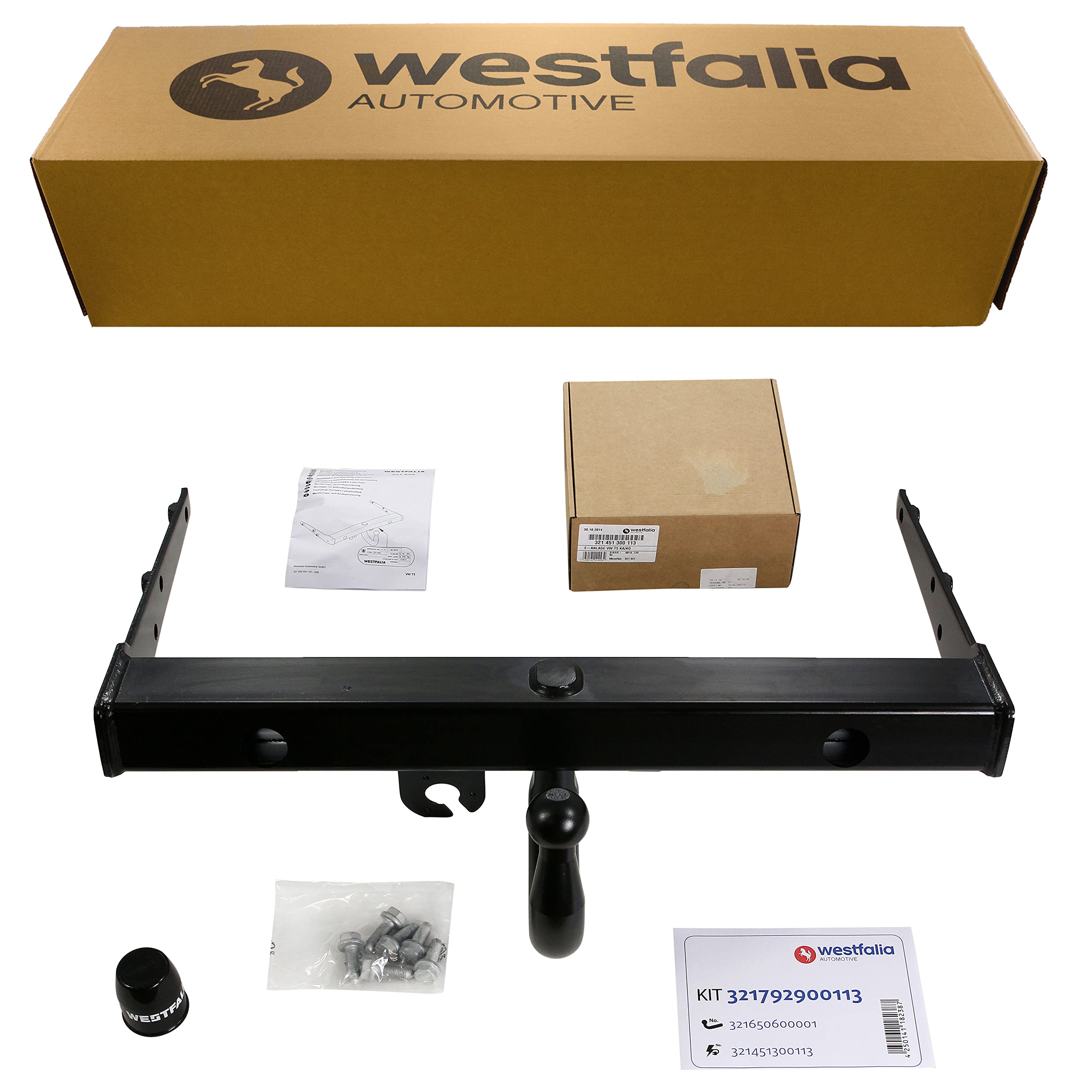 westfalia-starre-anh-ngerkupplung-f-r-vw-transporter-t5-set-mit-13-pol-e-satz image 1