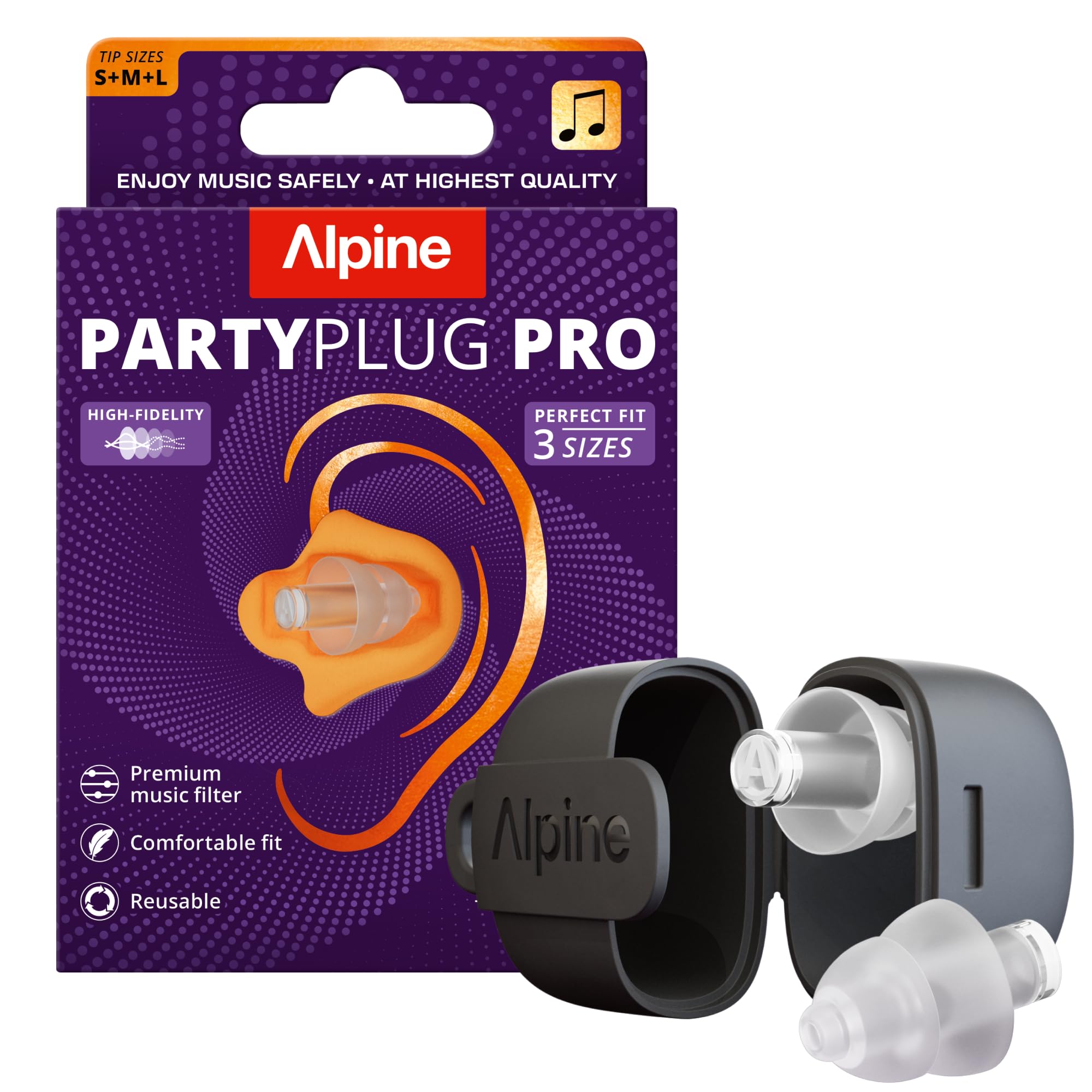 alpine-partyplug-pro-konzert-ohrst-psel-hi-fi-21db-transparent image 1