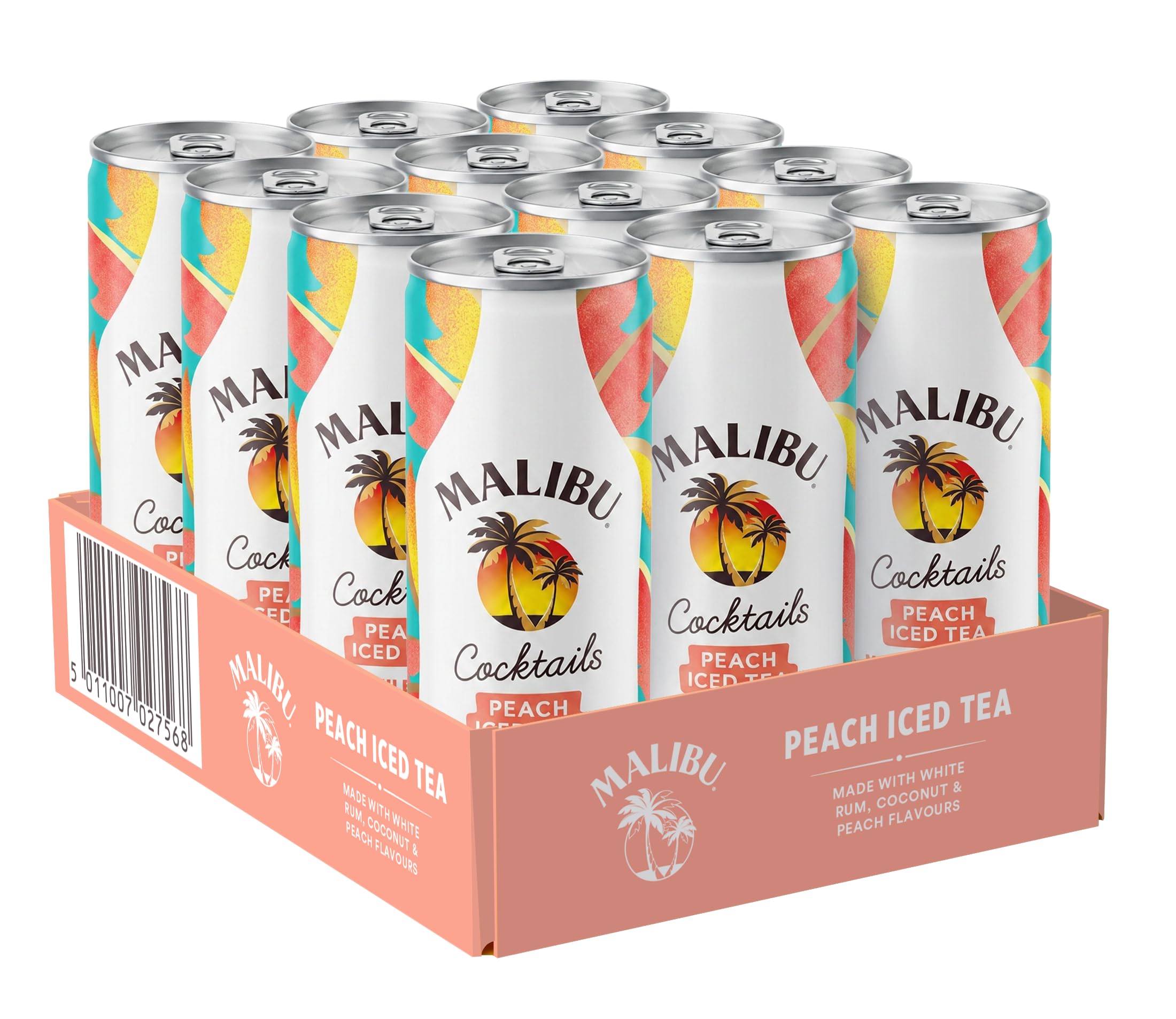 malibu-peach-iced-tea-kokos-rum-10-vol-12x0-25l-dose-ready-to-drink image 2