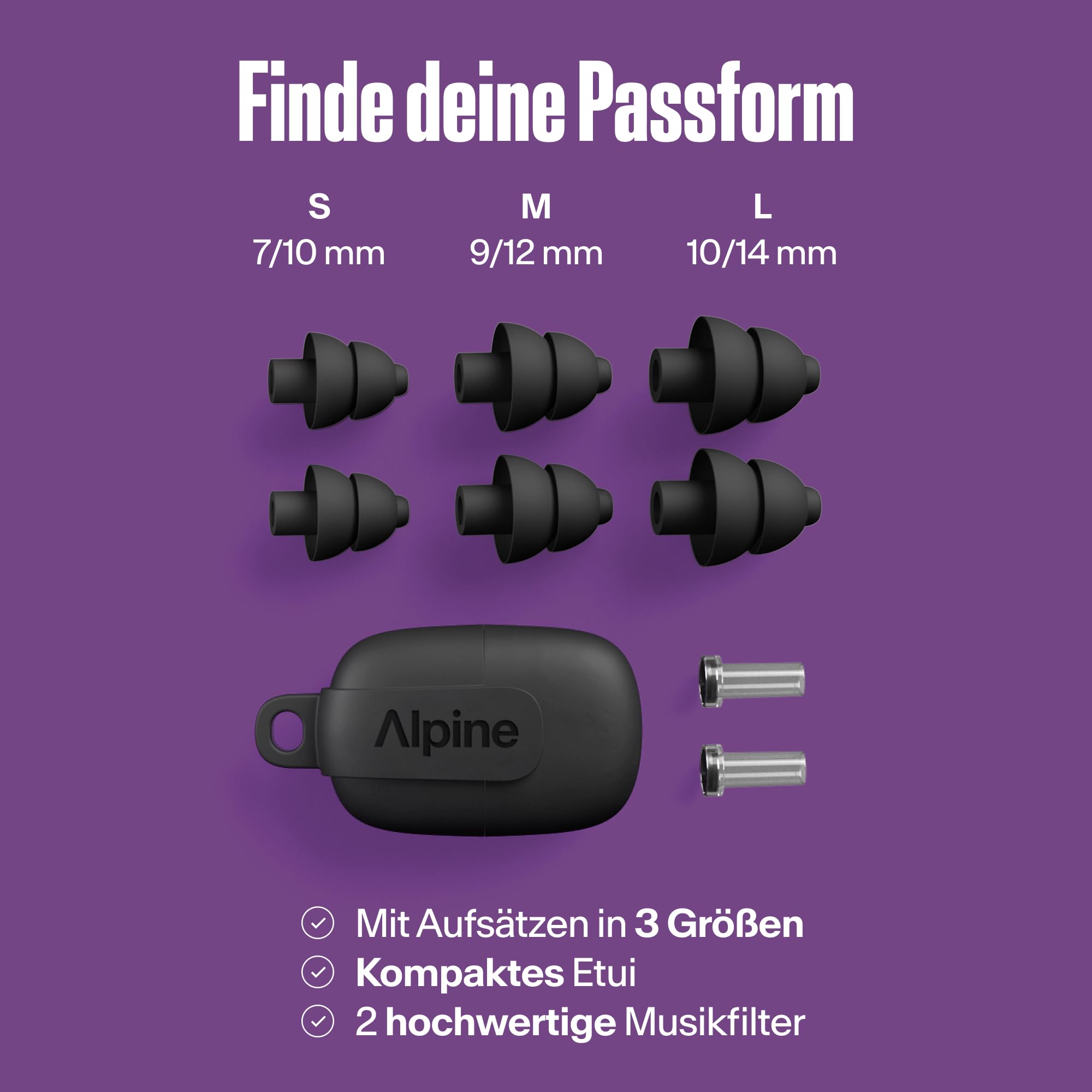 alpine-partyplug-pro-konzert-ohrst-psel-hi-fi-21db-snr-schwarz image 6
