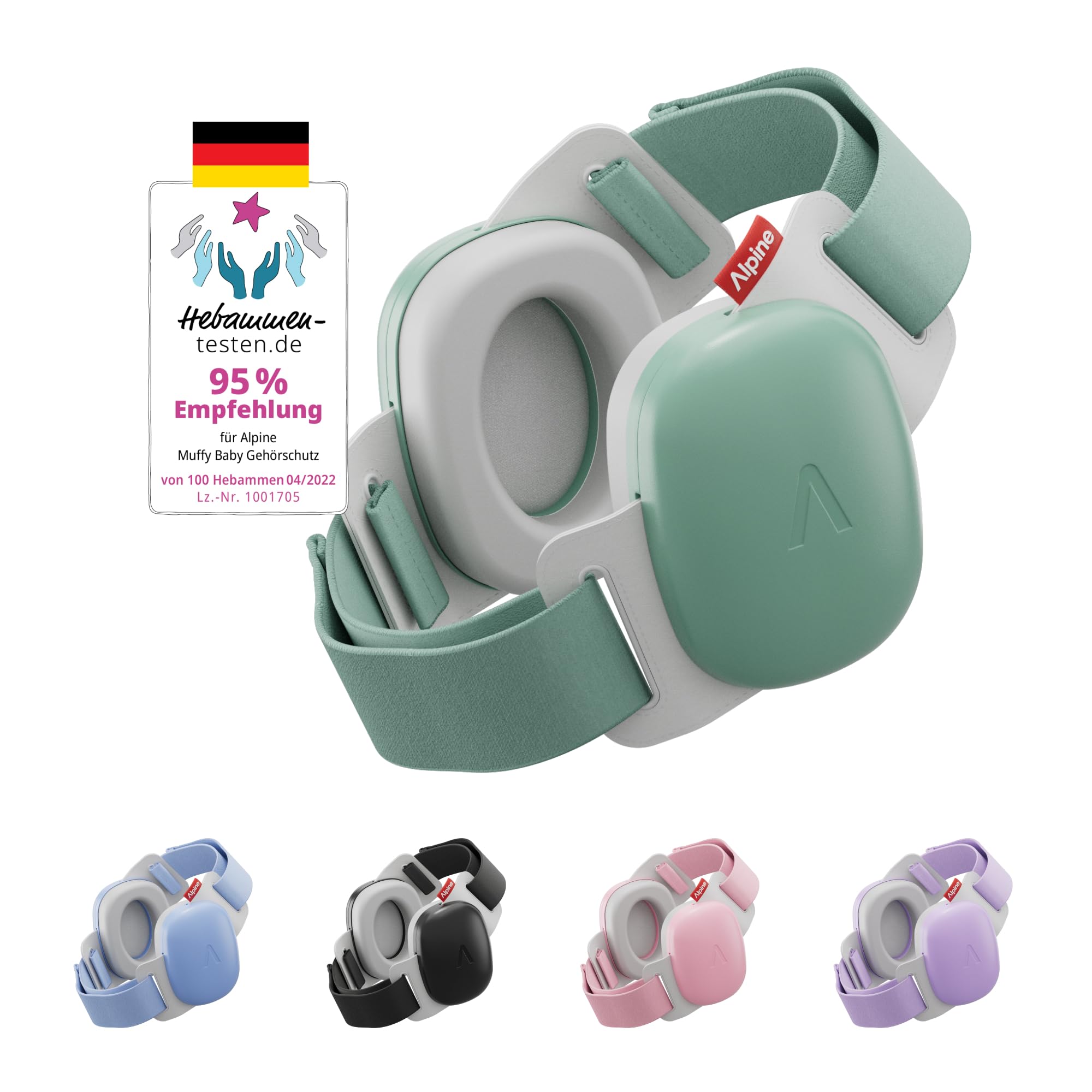 alpine-muffy-baby-comfort-geh-rschutz-kopfh-rer-gr-n-24db-bis-5-jahre image 1
