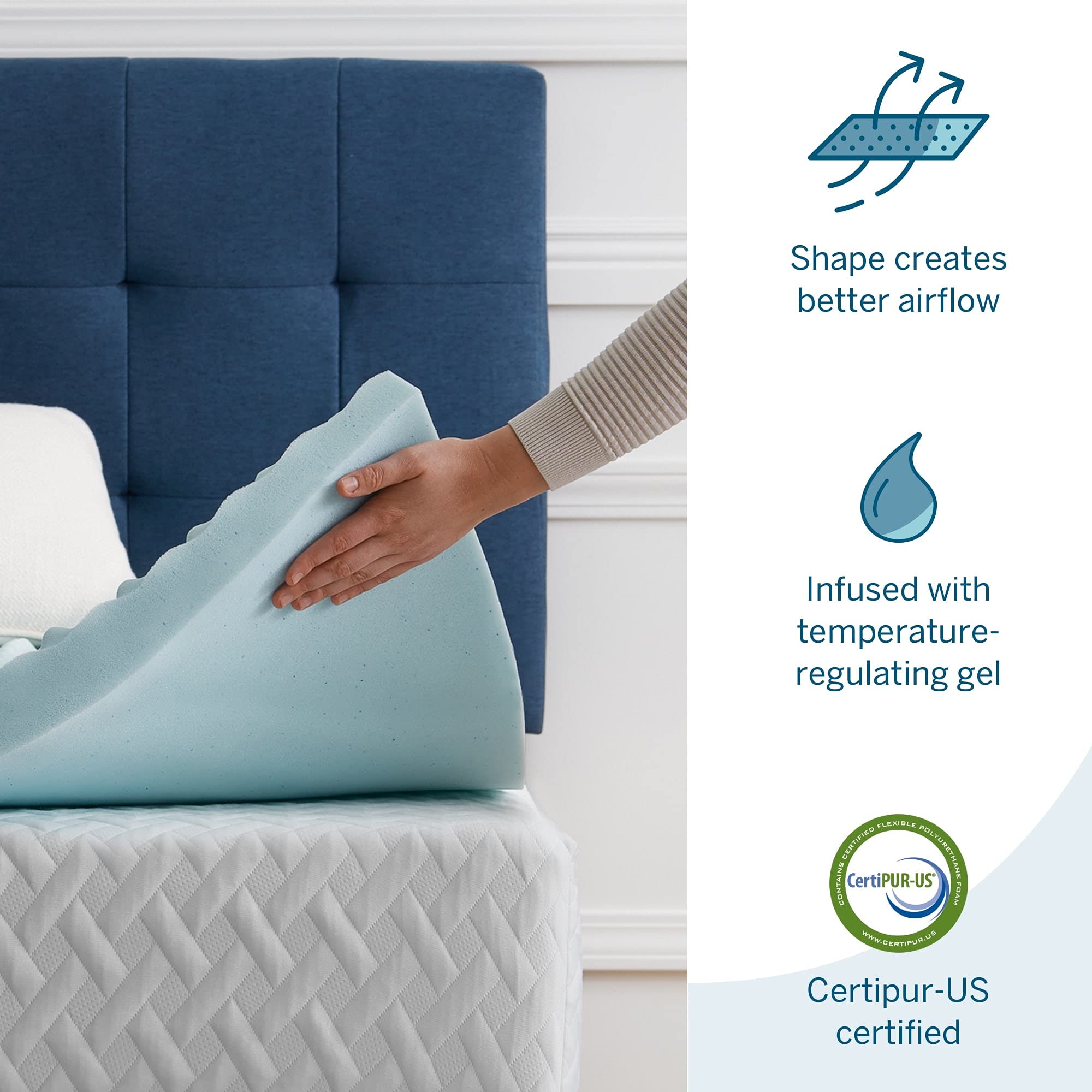 lucid-5-cm-gel-memory-foam-matratzen-topper-king-150-x-200-cm image 5