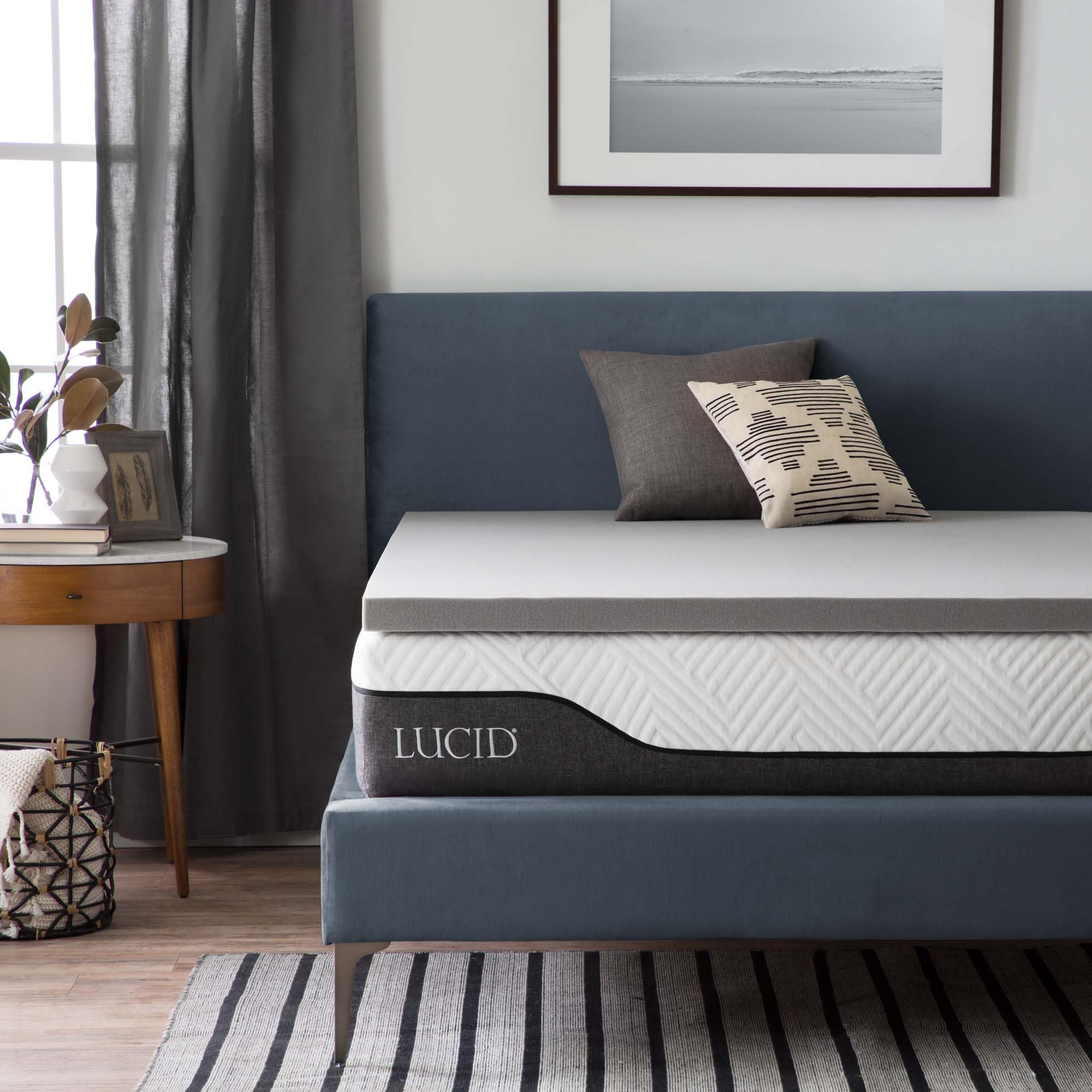 lucid-memory-foam-matratzen-topper-120x200cm-5cm-bambuskohle image 2