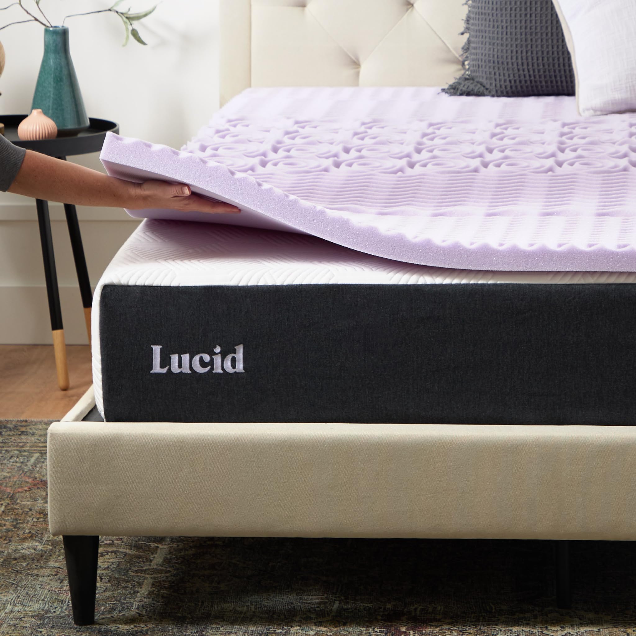 lucid-zoned-memory-foam-matratzen-topper-mit-lavendel-king image 6